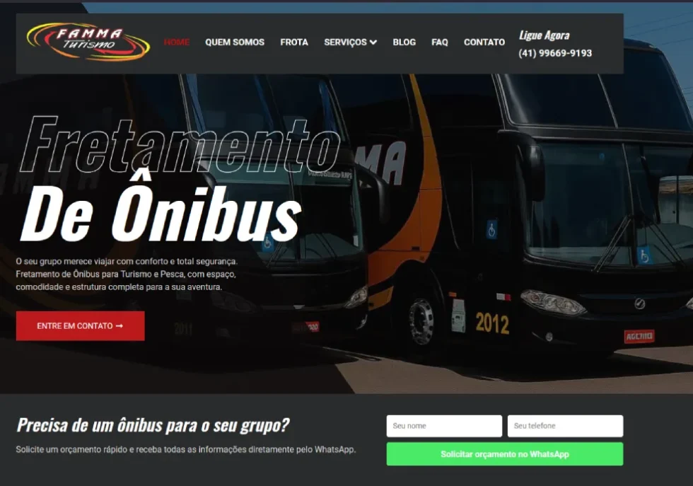 Case Famma Turismo com SEO e buscas por IA