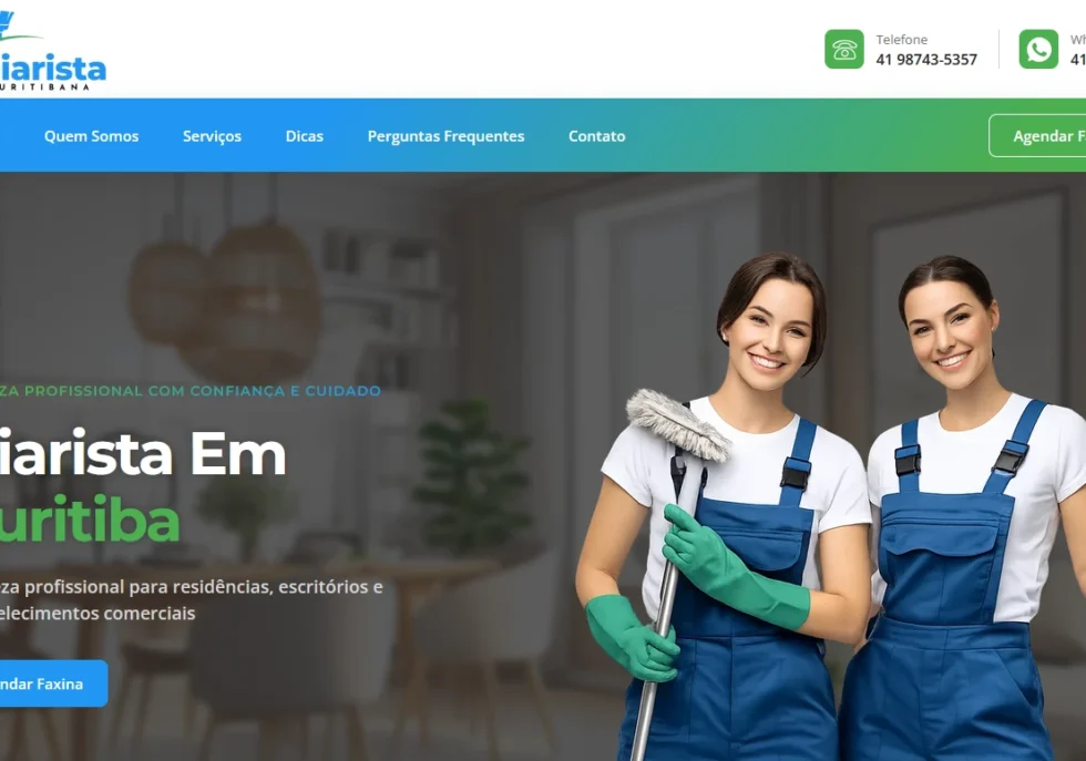 Case Diarista Curitibana com SEO e buscas por IA